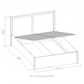 Кровать Шерлок с ПМ 1400 орех 1800*2000 в Североуральске - severouralsk.mebel-e96.ru