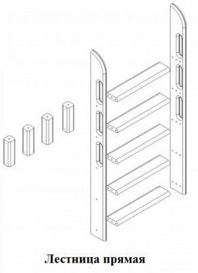 Кровать Сонечка 2-х ярусная (модульная) в Североуральске - severouralsk.mebel-e96.ru