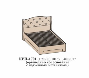 Кровать ЭЙМИ с подъемным механизмом КРП-1701 Бодега белая/патина серебро (1200х2000) в Североуральске - severouralsk.mebel-e96.ru | фото