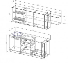 Кухонный гарнитур Лада 2550 в Североуральске - severouralsk.mebel-e96.ru