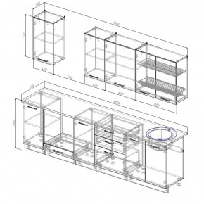 Кухонный гарнитур Лада 2800 в Североуральске - severouralsk.mebel-e96.ru