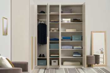 Гардеробная/шкаф 2200*1706 мм Ларго №3 Кашемир (Миф) в Североуральске - severouralsk.mebel-e96.ru