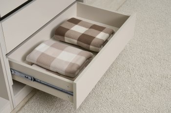 Гардеробная/шкаф 4000 мм Ларго №1 открытая Кашемир (Миф) в Североуральске - severouralsk.mebel-e96.ru