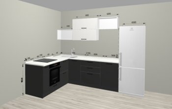 Угловой кухонный гарнитур Санвут 1516х2100 мм в Североуральске - severouralsk.mebel-e96.ru