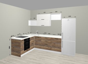 Угловой кухонный гарнитур Санвут 1516х2100 мм в Североуральске - severouralsk.mebel-e96.ru