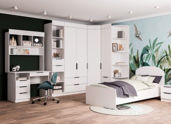 Набор детской мебели Лавис модульный белый софт (ДСВ) в Североуральске - severouralsk.mebel-e96.ru