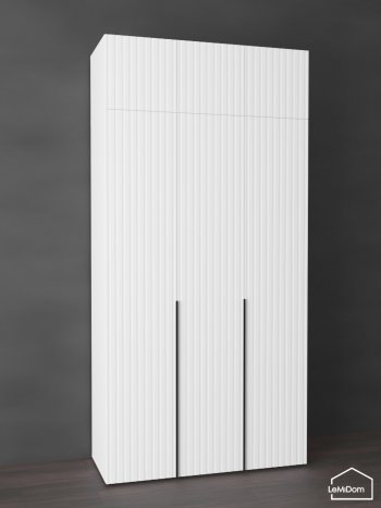 Шкаф с антресолью 1200 мм Linnea MHR-3A-1 2450х1200х510 (Белый-М 11.1.2) в Североуральске - severouralsk.mebel-e96.ru