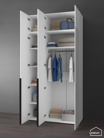 Шкаф с антресолью 1200 мм Linnea MHR-3A-1 2450х1200х510 (Белый-М 11.1.2) в Североуральске - severouralsk.mebel-e96.ru