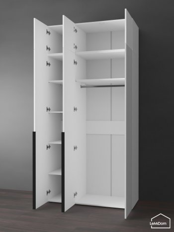Шкаф с антресолью 1200 мм Linnea MHR-3A-1 2450х1200х510 (Белый-М 11.1.2) в Североуральске - severouralsk.mebel-e96.ru