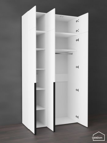 Шкаф с антресолью 1200 мм Linnea MHR-3A-1 2450х1200х510 (Белый-М 11.1.2) в Североуральске - severouralsk.mebel-e96.ru