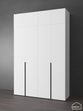 Шкаф с антресолью 1600 мм Linnea MHR-4A-1 2450х1600х510 (Белый-М 11.1.1) в Североуральске - severouralsk.mebel-e96.ru