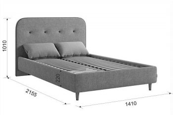 Кровать с основанием Лео 120х200 см (Мебельсон) в Североуральске - severouralsk.mebel-e96.ru