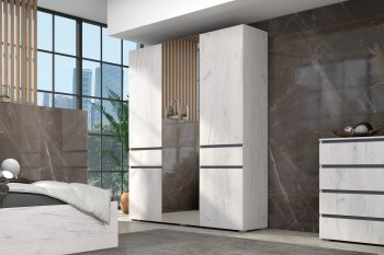 Шкаф 1600 мм Лиана графит (Зарон) в Североуральске - severouralsk.mebel-e96.ru
