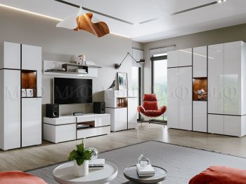 Стенка Мадера модульная (Миф) в Североуральске - severouralsk.mebel-e96.ru