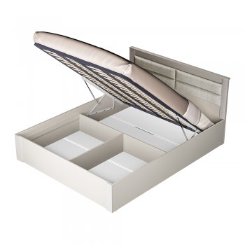 Кровать с подъемным механизмом Монако КР-16 Кашемир (БТС) в Североуральске - severouralsk.mebel-e96.ru