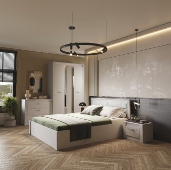 Спальный гарнитур Монако Кашемир (модульный) (БТС) в Североуральске - severouralsk.mebel-e96.ru