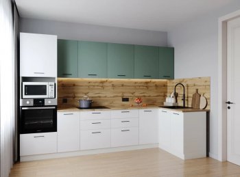 Угловой кухонный гарнитур Муссон 3200*1400 мм (Санвут) в Североуральске - severouralsk.mebel-e96.ru