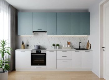 Кухонный гарнитур высокий Ниагара 3000 мм ЛДСП/МДФ (Санвут) в Североуральске - severouralsk.mebel-e96.ru