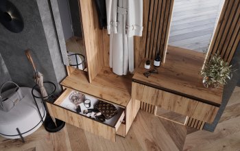 Прихожая+Тумба с зеркалом Норд (Миф) в Североуральске - severouralsk.mebel-e96.ru