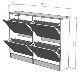 Обувница W11 (ЯАС) в Североуральске - severouralsk.mebel-e96.ru