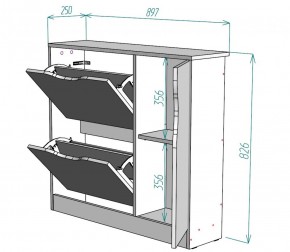 Обувница W32 (ЯАС) в Североуральске - severouralsk.mebel-e96.ru