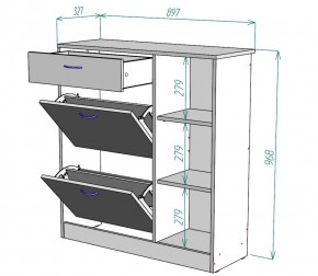 Обувница W33 (ЯАС) в Североуральске - severouralsk.mebel-e96.ru