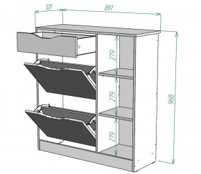 Обувница W34 (ЯАС) в Североуральске - severouralsk.mebel-e96.ru