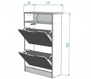 Обувница W6 (ЯАС) в Североуральске - severouralsk.mebel-e96.ru