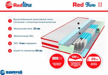 Матрас Red 2 h20 в Североуральске - severouralsk.mebel-e96.ru