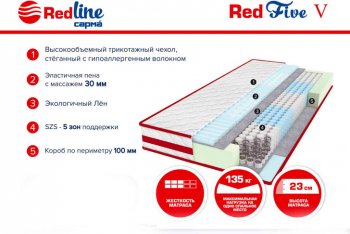 Матрас Red 5 h23 в Североуральске - severouralsk.mebel-e96.ru