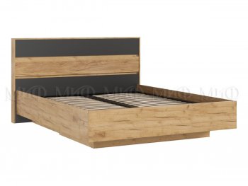 Кровать парящая Роджина с подсветкой, крафт/графит (Миф) в Североуральске - severouralsk.mebel-e96.ru