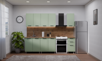 Кухонный гарнитур Ромашка 1600 мм Фисташка (Аленка) в Североуральске - severouralsk.mebel-e96.ru