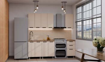 Кухонный гарнитур Ромашка 1600 мм Кашемир (Аленка) в Североуральске - severouralsk.mebel-e96.ru