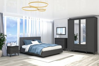 Кровать Шарм (арт.031М1) настил, Антрацит (Диал) в Североуральске - severouralsk.mebel-e96.ru