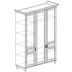 Шкаф 3-дверный Прованс 404 (Яна) в Североуральске - severouralsk.mebel-e96.ru