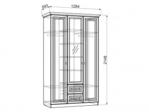 Шкаф 1300 мм 3-х створчатый Белла (Мебельсон) в Североуральске - severouralsk.mebel-e96.ru