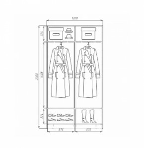 Шкаф-купе ХИТ 22-4-12/2-11 (420) в Североуральске - severouralsk.mebel-e96.ru