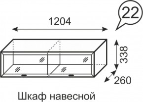 Шкаф навесной Венеция 22 бодега в Североуральске - severouralsk.mebel-e96.ru