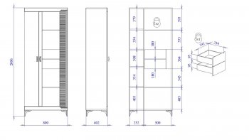 Пенал со стеклом широкий NEW Сиде Белый (СБК) в Североуральске - severouralsk.mebel-e96.ru
