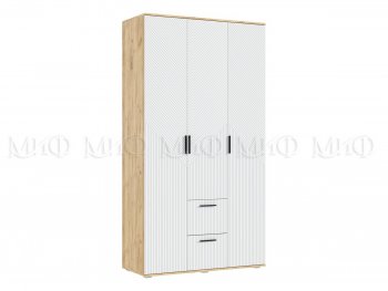Шкаф 1200 мм Сильвия, крафт/белый (Миф) в Североуральске - severouralsk.mebel-e96.ru