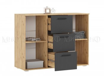 Комод Сильвия, крафт/графит (Миф) в Североуральске - severouralsk.mebel-e96.ru