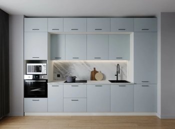 Кухонный гарнитур Смоки 3400 мм МДФ (Санвут) в Североуральске - severouralsk.mebel-e96.ru