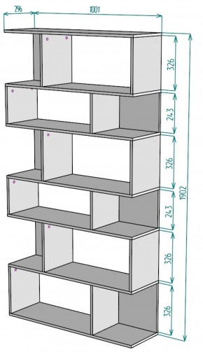 Стеллаж S10 (ДМ) в Североуральске - severouralsk.mebel-e96.ru