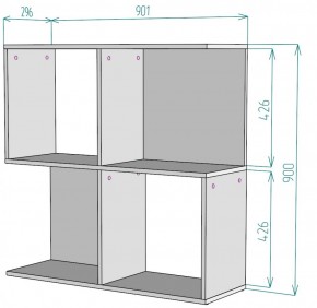 Стеллаж S34 (ДМ) в Североуральске - severouralsk.mebel-e96.ru