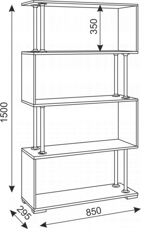 Стеллаж Зигзаг-2 (Риннер) в Североуральске - severouralsk.mebel-e96.ru