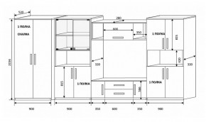 Стенка Вега 4 в Североуральске - severouralsk.mebel-e96.ru