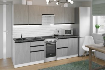 Кухонный гарнитур Сюита мега 2500 мм (Герда) в Североуральске - severouralsk.mebel-e96.ru
