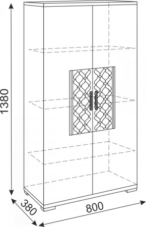 Тумба 2 двери Тиффани М13 (Риннер) в Североуральске - severouralsk.mebel-e96.ru