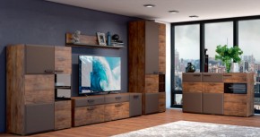 Тумба 3 двери 1500 РИО Смоки Soft touch/Таксус (БМ) в Североуральске - severouralsk.mebel-e96.ru