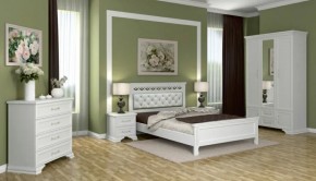 Тумба прикроватная 2ящ.  ГРАЦИЯ (лак) Белый / Белый (БМ) в Североуральске - severouralsk.mebel-e96.ru